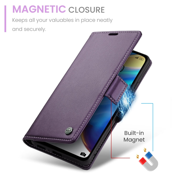 For Xiaomi Mi 10T 5G／10T Pro 5G CaseMe 023 Butterfly Buckle Litchi Texture RFID Anti-theft Leather Phone Case(Pearly Purple) - Xiaomi Cases by CaseMe | Online Shopping UK | buy2fix