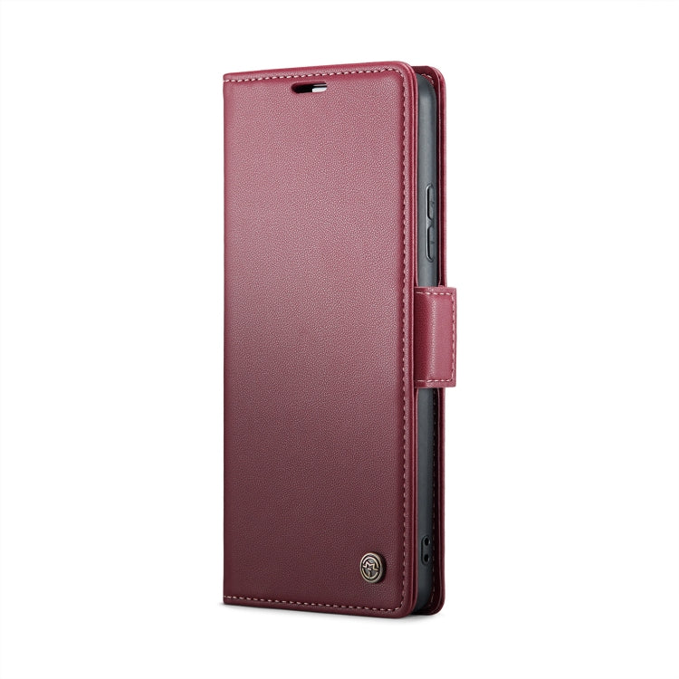 For Xiaomi 14 Pro CaseMe 023 Butterfly Buckle Litchi Texture RFID Anti-theft Leather Phone Case(Wine Red) - 14 Pro Cases by CaseMe | Online Shopping UK | buy2fix