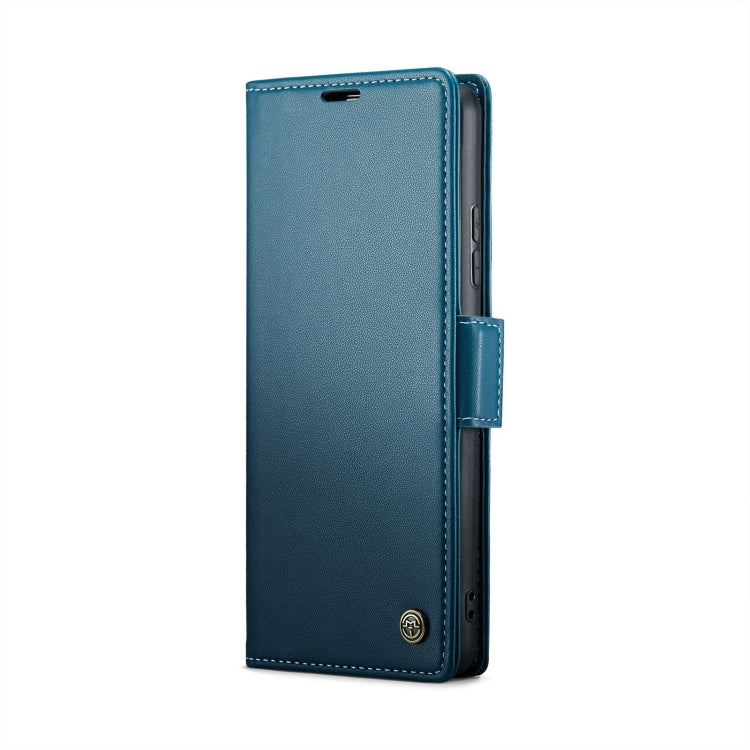 For Xiaomi 14 CaseMe 023 Butterfly Buckle Litchi Texture RFID Anti-theft Leather Phone Case(Blue) - 14 Cases by CaseMe | Online Shopping UK | buy2fix