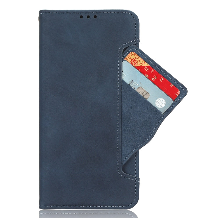 For Motorola Moto G Stylus 5G 2023 Skin Feel Calf Texture Card Slots Leather Phone Case(Blue) - Motorola Cases by buy2fix | Online Shopping UK | buy2fix