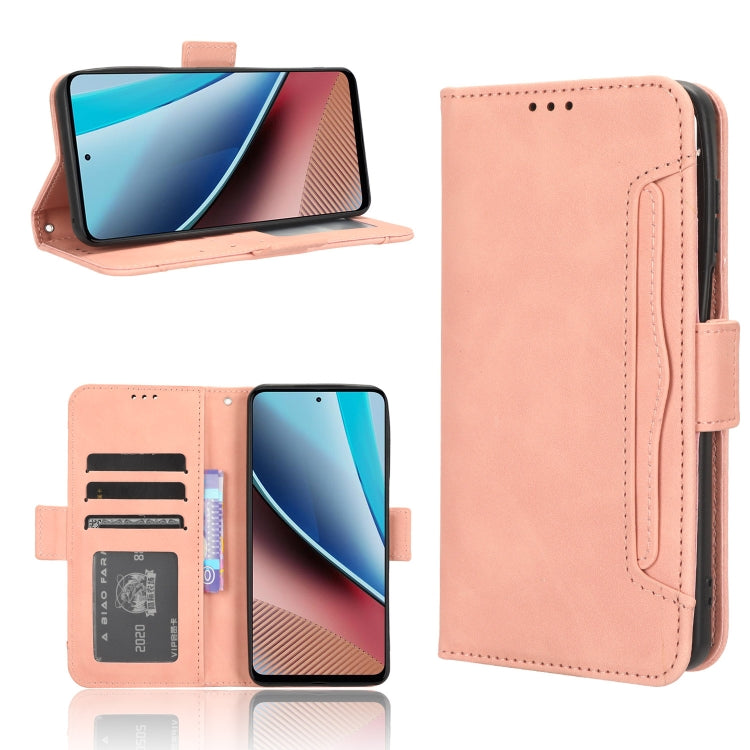 For Motorola Moto G Stylus 4G 2023 Skin Feel Calf Texture Card Slots Leather Phone Case(Pink) - Motorola Cases by buy2fix | Online Shopping UK | buy2fix