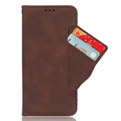 For Motorola Edge 40 Neo 5G Skin Feel Calf Texture Card Slots Leather Phone Case(Brown) - Motorola Cases by buy2fix | Online Shopping UK | buy2fix