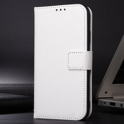 For Google Pixel 9 Diamond Texture Leather Phone Case(White) - Google Cases by buy2fix | Online Shopping UK | buy2fix