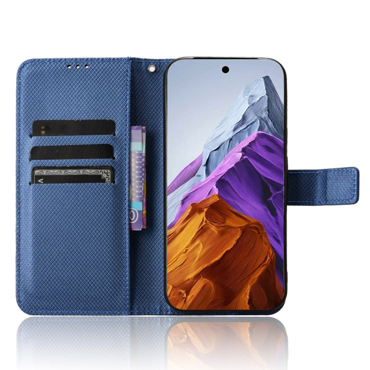 For Google Pixel 9 Diamond Texture Leather Phone Case(Blue) - Google Cases by buy2fix | Online Shopping UK | buy2fix