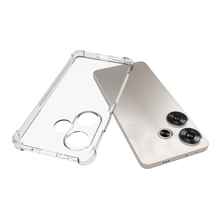 For Xiaomi Redmi Turbo 3 Shockproof Non-slip Thickening TPU Phone Case(Transparent) - Xiaomi Cases by buy2fix | Online Shopping UK | buy2fix