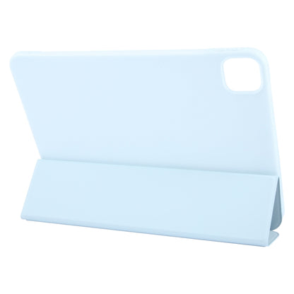 For iPad Air 11 2024 GEBEI 3-folding Holder Shockproof Flip Leather Tablet Case(Sky Blue) - iPad Air 11 2024 Cases by GEBEI | Online Shopping UK | buy2fix