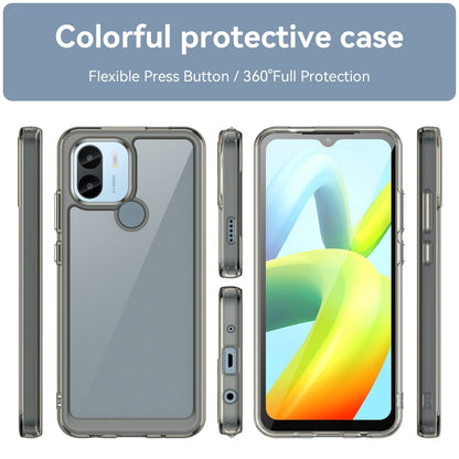 For Xiaomi Poco C50 Colorful Series Acrylic Hybrid TPU Phone Case(Transparent Grey) - Xiaomi Cases by buy2fix | Online Shopping UK | buy2fix