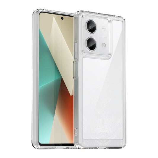For Xiaomi Redmi Note 13 5G Colorful Series Acrylic Hybrid TPU Phone Case(Transparent) - Note 13 Cases by buy2fix | Online Shopping UK | buy2fix