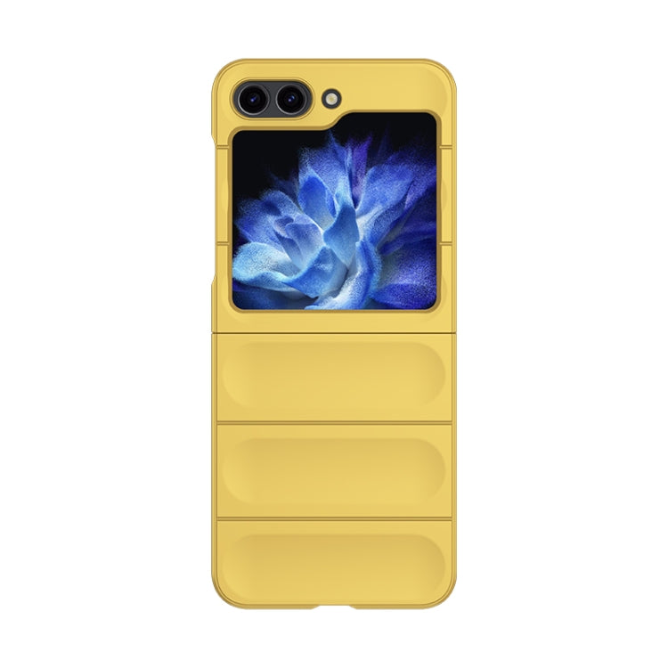 For Samsung Galaxy Z Flip5 Skin Feel Magic Shield Shockproof Phone Case(Yellow) - Galaxy Z Flip5 Cases by buy2fix | Online Shopping UK | buy2fix