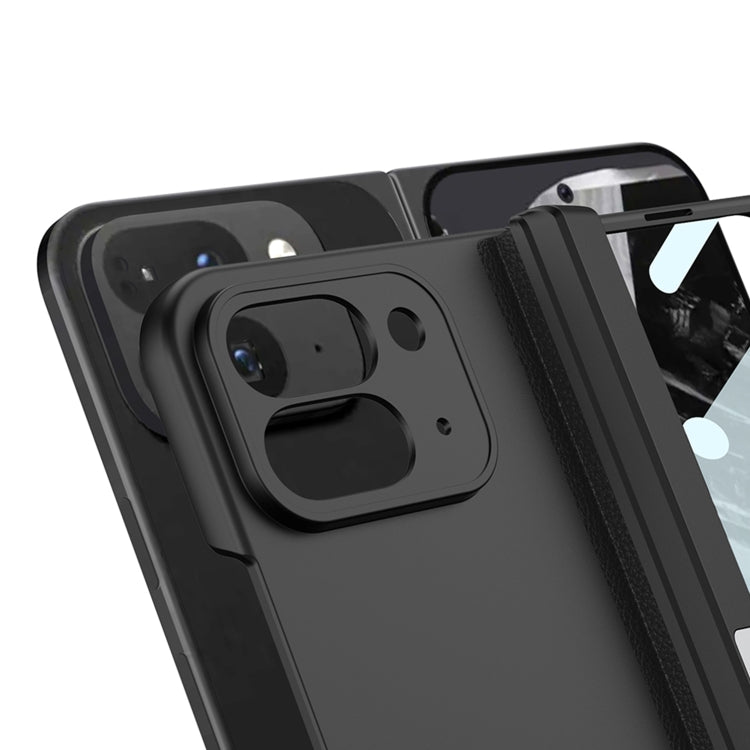 For Google Pixel 9 Pro Fold GKK Integrated Fold Hinge Full Coverage Phone Case with Holder(Black) - Google Cases by GKK | Online Shopping UK | buy2fix