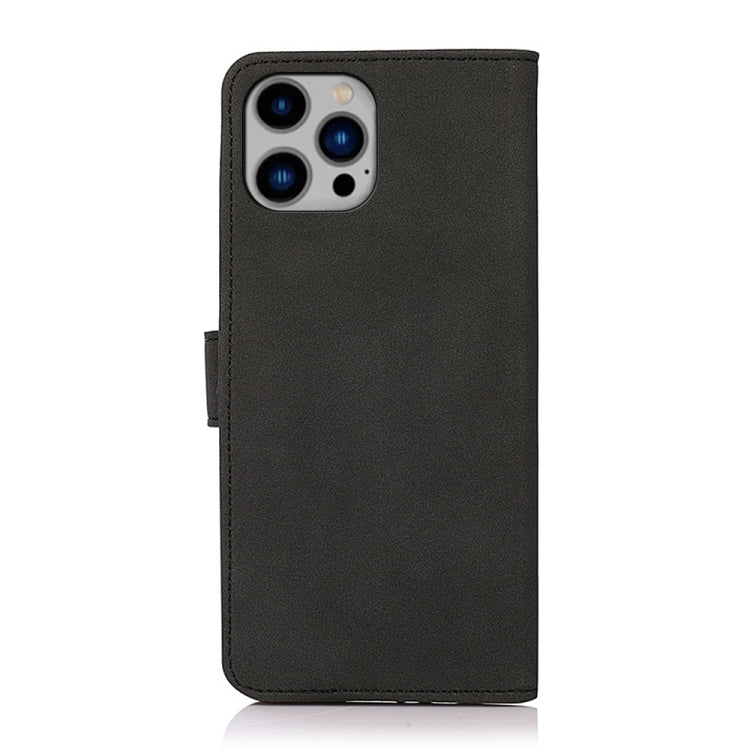 For iPhone 16 Pro KHAZNEH Matte Texture Leather Phone Case(Black) - iPhone 16 Pro Cases by buy2fix | Online Shopping UK | buy2fix