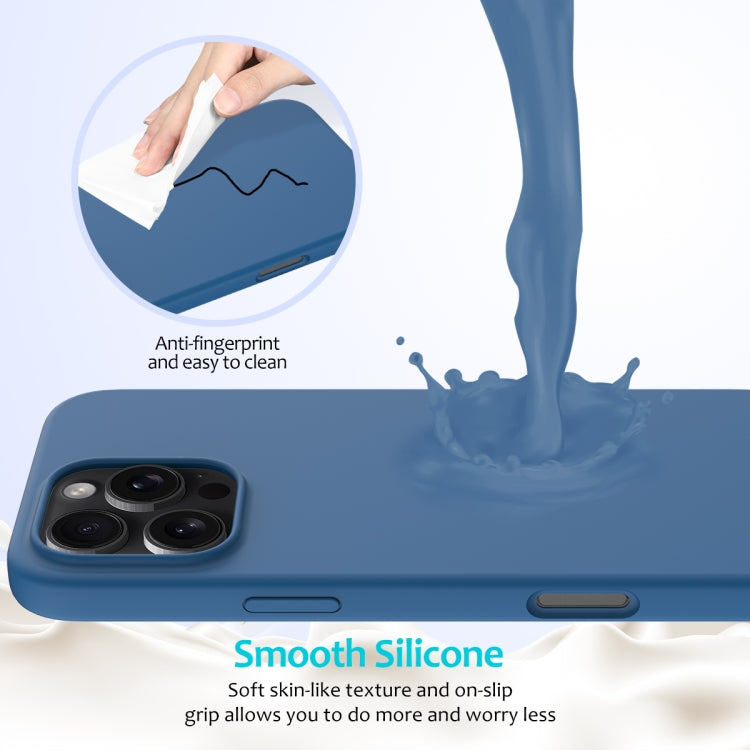 For iPhone 16 Pro Solid Color Silicone Phone Case(Cobalt Blue) - More iPhone Cases by buy2fix | Online Shopping UK | buy2fix