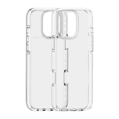 For iPhone 16 Pro Two-color Shockproof High Transparency TPU Phone Case(White) - iPhone 16 Pro Cases by buy2fix | Online Shopping UK | buy2fix