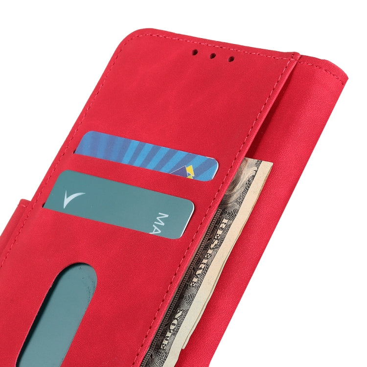 For iPhone 16 KHAZNEH Retro Texture Leather Phone Case(Red) - iPhone 16 Cases by buy2fix | Online Shopping UK | buy2fix