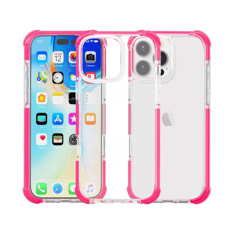 For iPhone 16 Pro Four-corner Shockproof TPU + Acrylic Phone Case(Pink) - iPhone 16 Pro Cases by buy2fix | Online Shopping UK | buy2fix