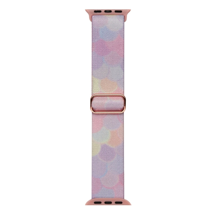 For Apple Watch Ultra 49mm Painted Pattern Nylon Replacement Watch Band(Symphony Bubbles) - Watch Bands by buy2fix | Online Shopping UK | buy2fix