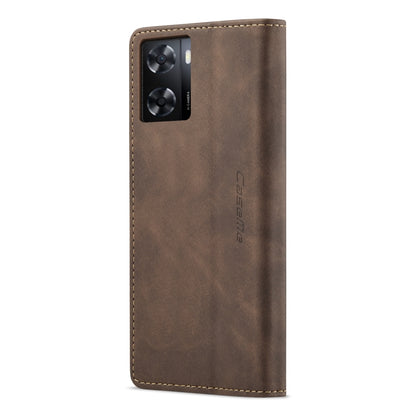 For OPPO A57 4G Global/A57S 4G Global/A77 4G Global CaseMe 013 Multifunctional Horizontal Flip Leather Phone Case(Coffee) - OPPO Cases by CaseMe | Online Shopping UK | buy2fix