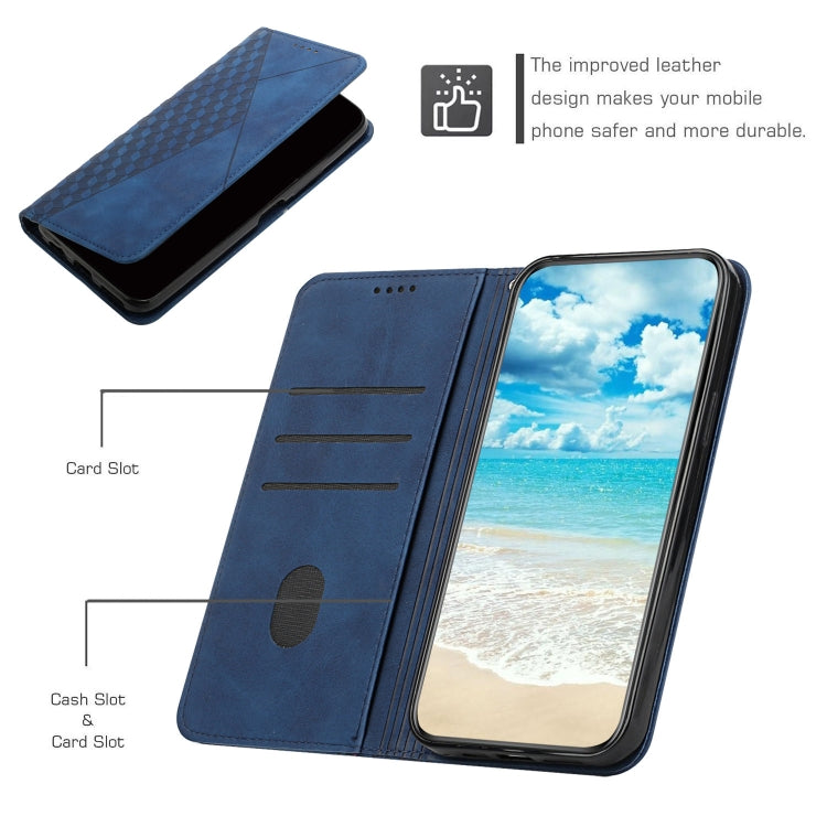 For Xiaomi Redmi K70 / K70 Pro Diamond Splicing Skin Feel Magnetic Leather Phone Case(Blue) - K70 Pro Cases by buy2fix | Online Shopping UK | buy2fix