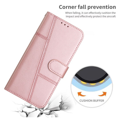 For Xiaomi 14 Ultra Stitching Calf Texture Buckle Leather Phone Case(Rose Gold) - 14 Ultra Cases by buy2fix | Online Shopping UK | buy2fix