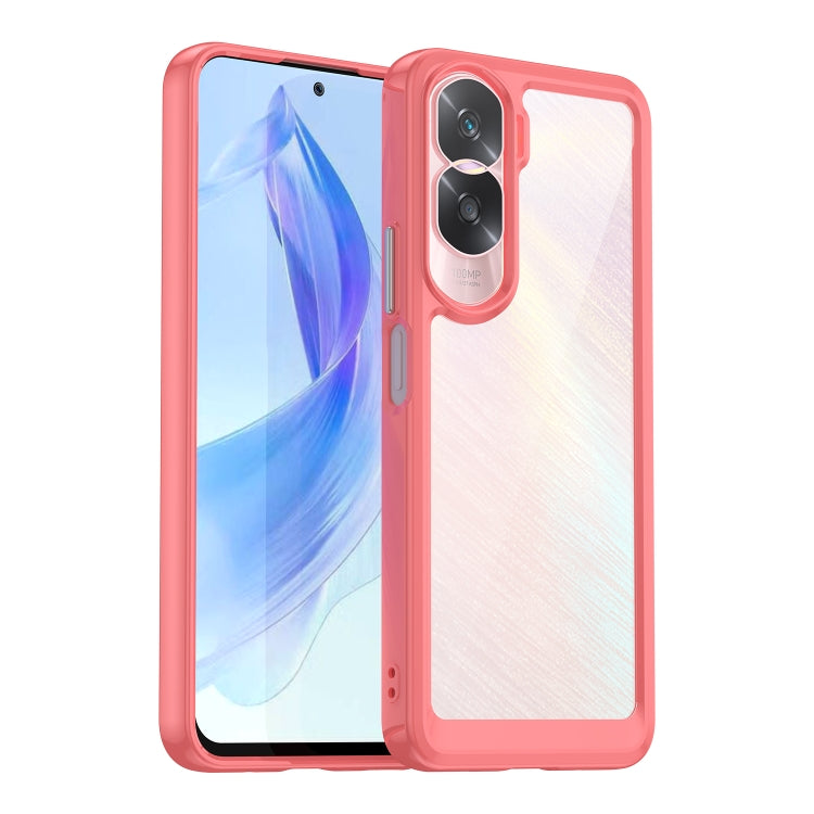 For Honor X50i Colorful Series Acrylic Hybrid TPU Phone Case(Red) - Honor Cases by buy2fix | Online Shopping UK | buy2fix