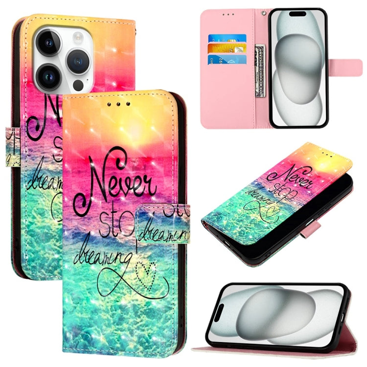 For iPhone 16 Pro 3D Painting Horizontal Flip Leather Phone Case(Chasing Dreams) - iPhone 16 Pro Cases by buy2fix | Online Shopping UK | buy2fix