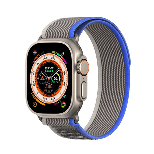 For Apple Watch SE 2023 44mm DUX DUCIS YJ Series Nylon Watch Band(Blue) - Watch Bands by DUX DUCIS | Online Shopping UK | buy2fix