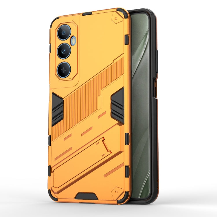 For Realme C65 4G Global Punk Armor 2 in 1 PC + TPU Phone Case with Holder(Orange) - Realme Cases by buy2fix | Online Shopping UK | buy2fix