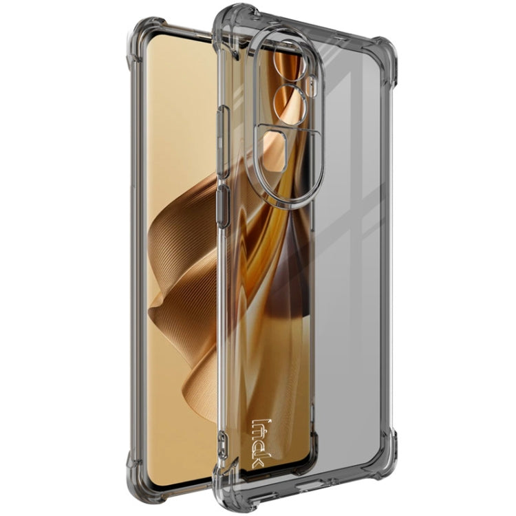 For OPPO Reno10 Pro+ 5G imak Shockproof Airbag TPU Phone Case(Transparent Black) - OPPO Cases by imak | Online Shopping UK | buy2fix