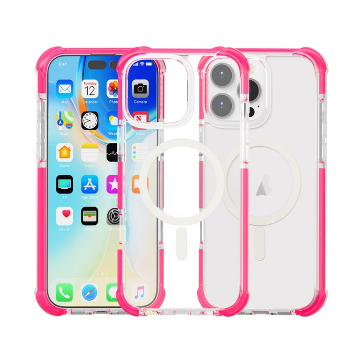 For iPhone 16 Pro Acrylic Magsafe Magnetic Shockproof Phone Case(Pink) - iPhone 16 Pro Cases by buy2fix | Online Shopping UK | buy2fix