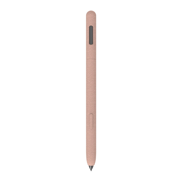 For Samsung Galaxy Tab S7 LOVE MEI Frosted Leather Texture Silicone Protective Pen Case(Pink) - Pencil Accessories by LOVE MEI | Online Shopping UK | buy2fix