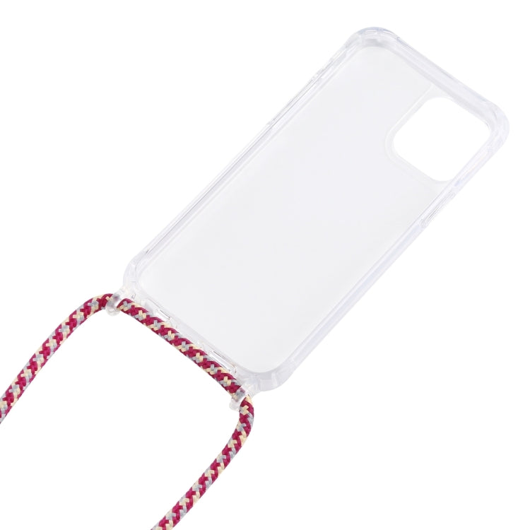 For iPhone 16 Pro Transparent Acrylic Airbag Shockproof Phone Protective Case with Lanyard(Zebra) - iPhone 16 Pro Cases by buy2fix | Online Shopping UK | buy2fix