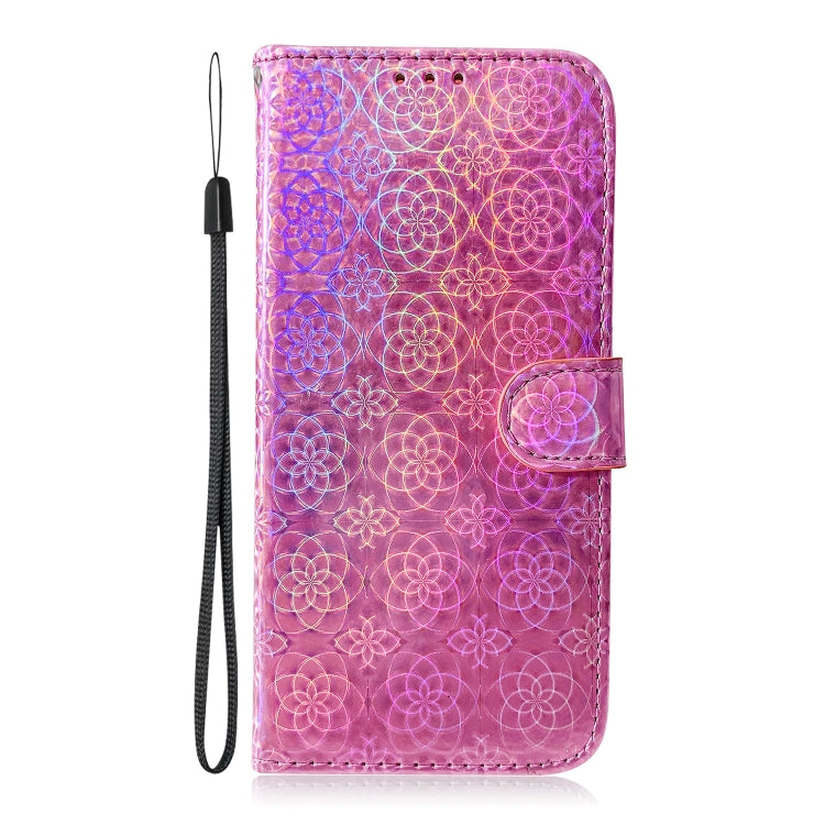 For Samsung Galaxy M55 Colorful Magnetic Buckle Leather Phone Case(Pink) - Galaxy Phone Cases by buy2fix | Online Shopping UK | buy2fix