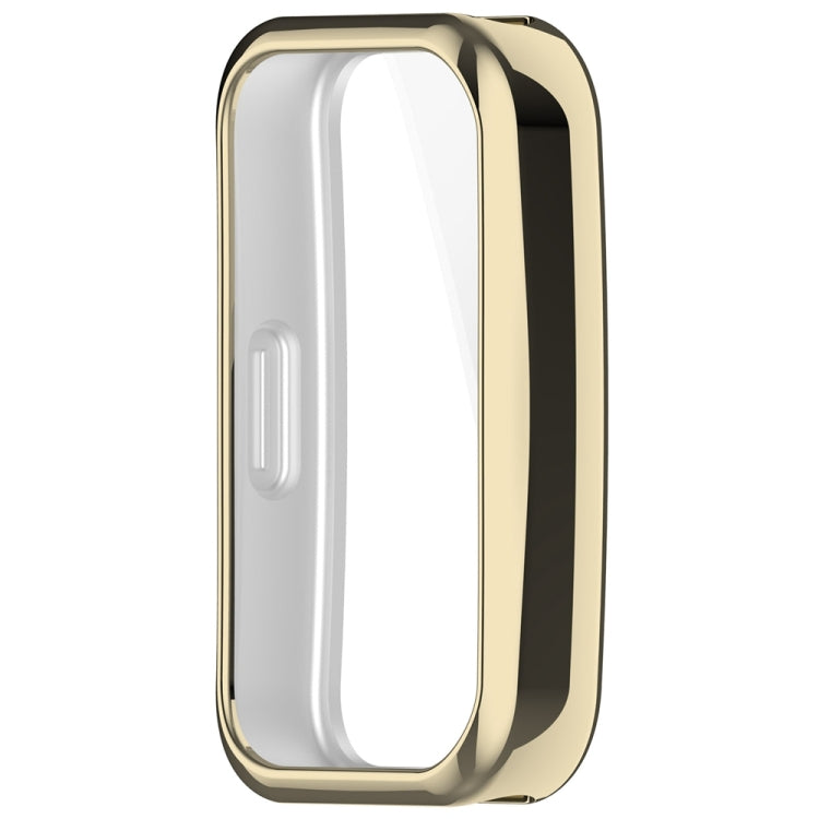 For Huawei Band 8 Full Coverage TPU Electroplating Watch Protective Case(Light Gold) - Watch Cases by buy2fix | Online Shopping UK | buy2fix