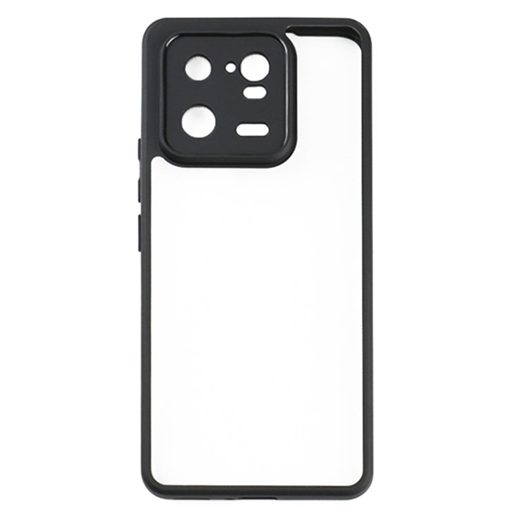 For Xiaomi 13 Pro Frosted TPU + Transparent PC Phone Case(Black) - 13 Pro Cases by buy2fix | Online Shopping UK | buy2fix