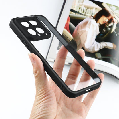 For Xiaomi 14 Frosted TPU + Transparent PC Phone Case(Black) - 14 Cases by buy2fix | Online Shopping UK | buy2fix