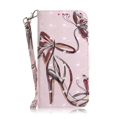 For iPhone 16 Pro Max 3D Colored Horizontal Flip Leather Phone Case(Butterfly High-heeled) - iPhone 16 Pro Max Cases by buy2fix | Online Shopping UK | buy2fix