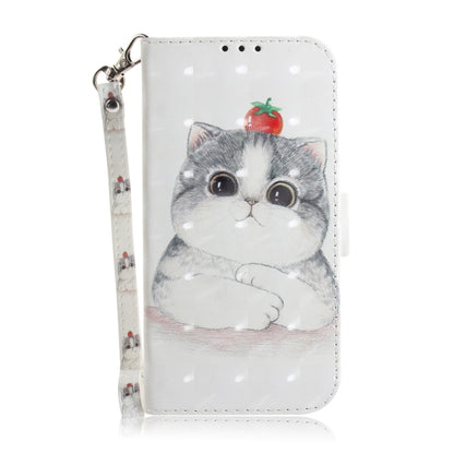 For Motorola Moto G Power 5G 2024 3D Colored Horizontal Flip Leather Phone Case(Cute Cat) - Motorola Cases by buy2fix | Online Shopping UK | buy2fix