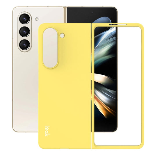 For Samsung Galaxy Galaxy Z Fold5 IMAK JS-2 Series Colorful PC Case(Yellow) - Galaxy Z Fold5 Cases by imak | Online Shopping UK | buy2fix