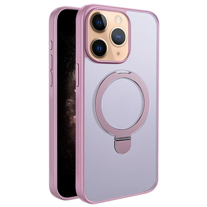 For iPhone 11 Pro Max Multifunctional MagSafe Holder Phone Case(Pink) - iPhone 11 Pro Max Cases by buy2fix | Online Shopping UK | buy2fix