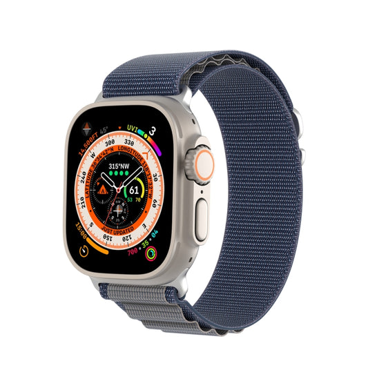 For Apple Watch Ultra 49mm DUX DUCIS GS Series Nylon Loop Watch Band(Blue) - Watch Bands by DUX DUCIS | Online Shopping UK | buy2fix