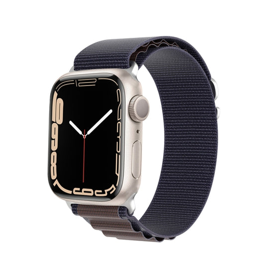 For Apple Watch Series 8 41mm DUX DUCIS GS Series Nylon Loop Watch Band(Indigo Blue) - Watch Bands by DUX DUCIS | Online Shopping UK | buy2fix