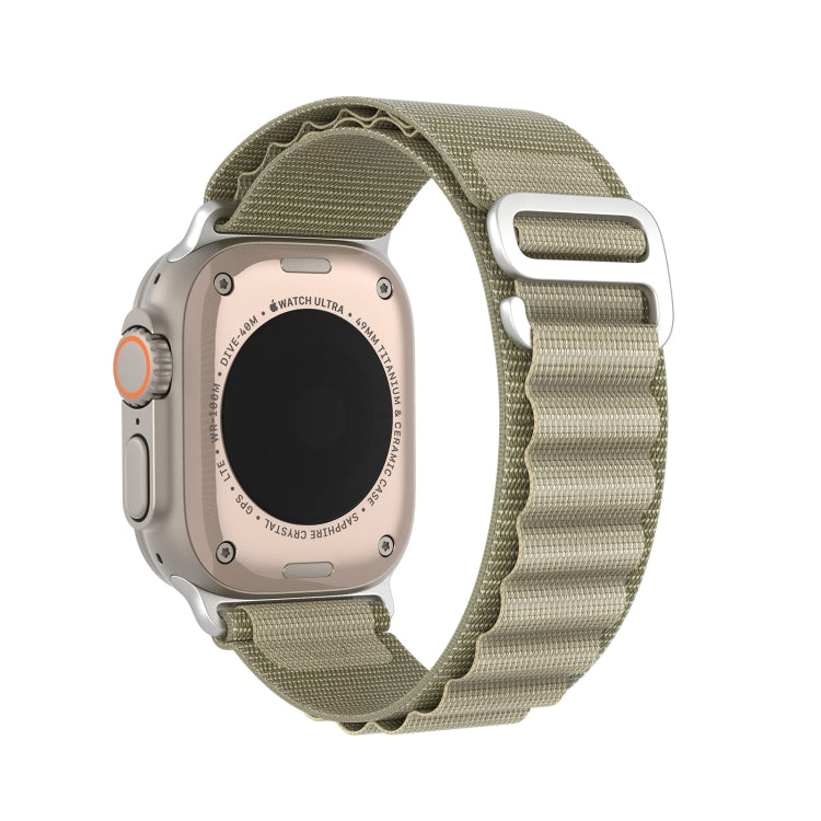 For Apple Watch Series 3 38mm DUX DUCIS GS Series Nylon Loop Watch Band(Olive) - Watch Bands by DUX DUCIS | Online Shopping UK | buy2fix