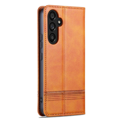 For Samsung Galaxy S23 FE 5G AZNS Magnetic Calf Texture Flip Leather Phone Case(Light Brown) - Galaxy S23 FE 5G Cases by AZNS | Online Shopping UK | buy2fix