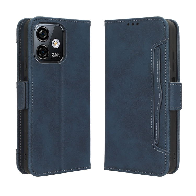 For Ulefone Note 16 Pro Skin Feel Calf Texture Card Slots Leather Phone Case(Blue) - Ulefone Cases by buy2fix | Online Shopping UK | buy2fix