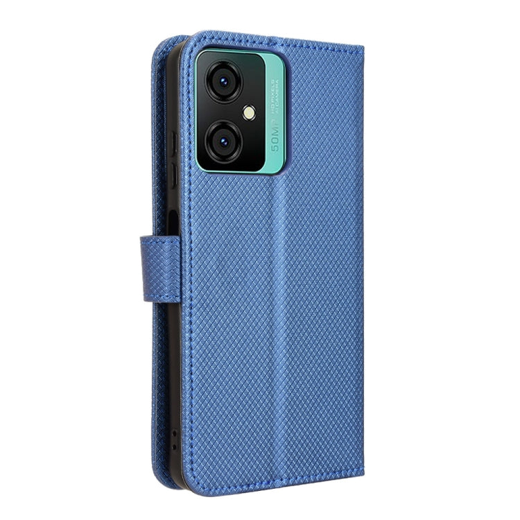 For Blackview Oscal C70 Diamond Texture Leather Phone Case(Blue) - More Brand by buy2fix | Online Shopping UK | buy2fix