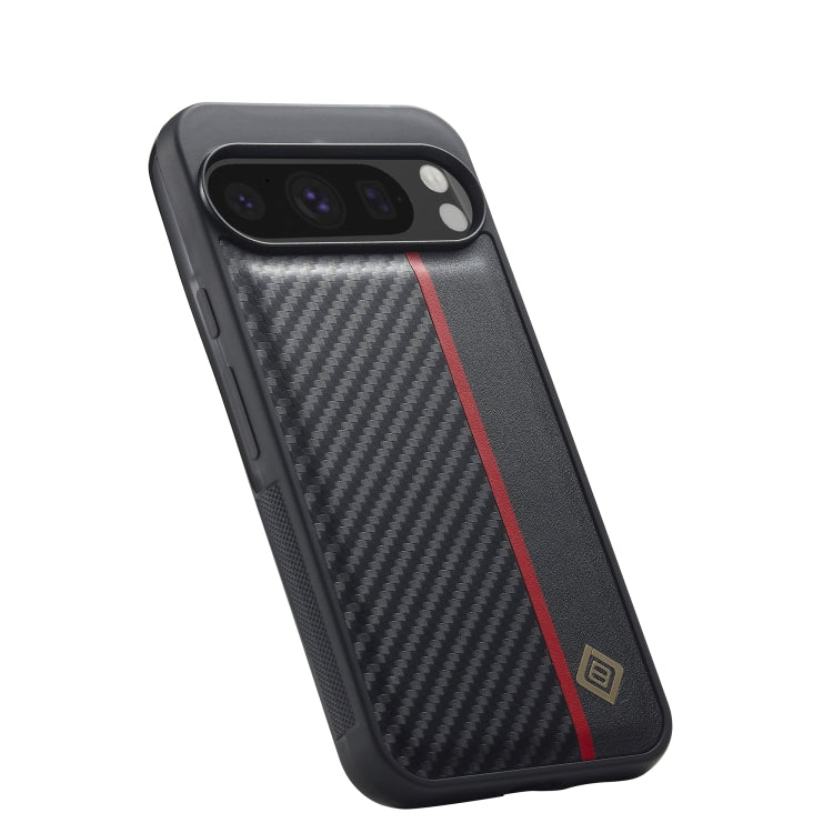 For Google Pixel 9 Pro XL LC.IMEEKE 3 in 1 Carbon Fiber Texture Shockproof Phone Case(Black) - Google Cases by LC.IMEEKE | Online Shopping UK | buy2fix