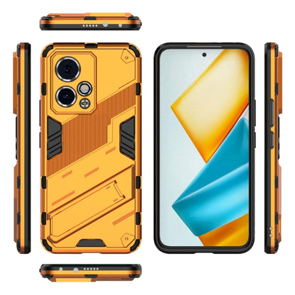 For Honor 90 GT 5G Punk Armor 2 in 1 PC + TPU Phone Case with Holder(Orange) - Honor Cases by buy2fix | Online Shopping UK | buy2fix