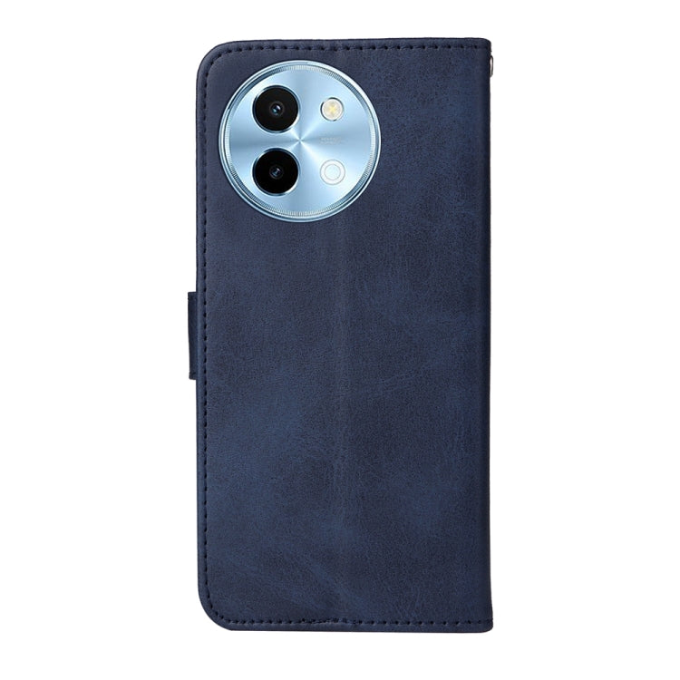 For vivo Y38 5G / T3x 5G Global Classic Calf Texture Flip Leather Phone Case(Blue) - vivo Cases by buy2fix | Online Shopping UK | buy2fix