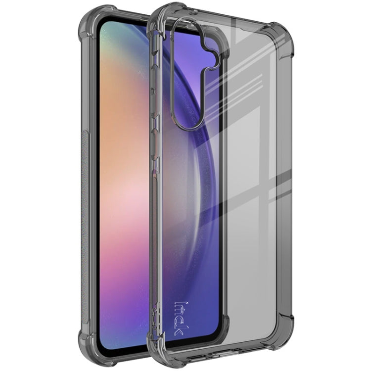 For Samsung Galaxy A55 5G imak Shockproof Airbag TPU Phone Case(Transparent Black) - Galaxy Phone Cases by imak | Online Shopping UK | buy2fix