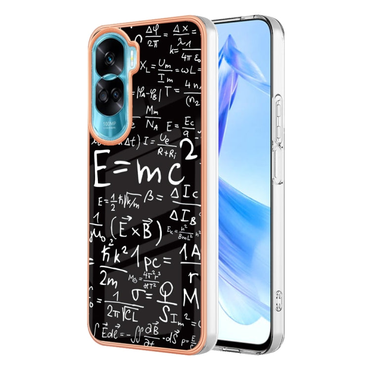 For Honor 90 Lite 5G Electroplating Marble Dual-side IMD Phone Case(Equation) - Honor Cases by buy2fix | Online Shopping UK | buy2fix